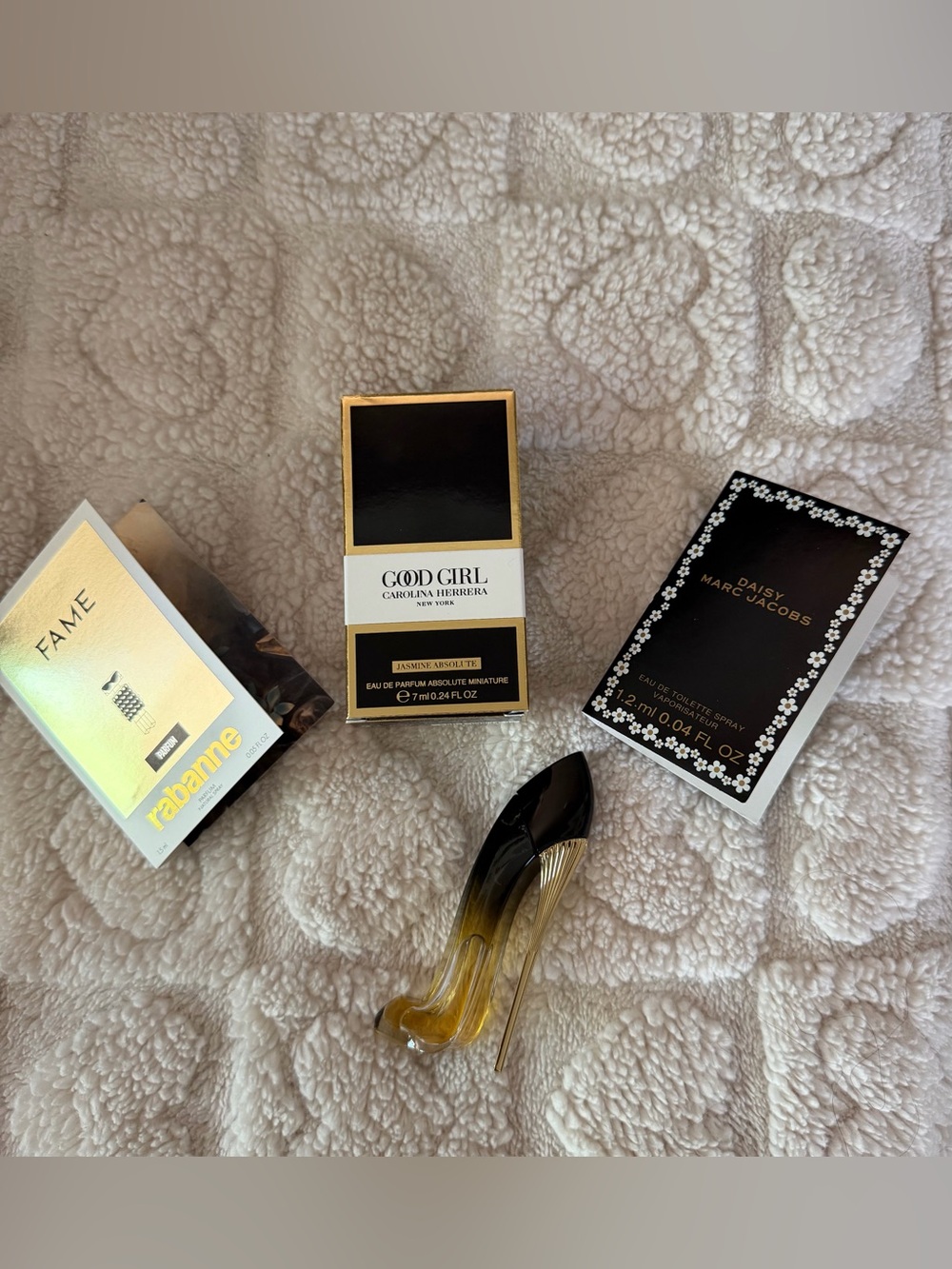 Carolina Herrera Good Girl Heel Perfume Accent – Black and Gold